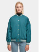 Urban Classics College Jackets Ladies Oversized Recycled niebieski