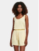 Urban Classics Combinaison & Combishort Ladies Short Sleeveless Modal jaune
