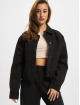 Urban Classics Denim Jacket Ladies Short Boxy Worker black