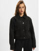Urban Classics Denim Jacket Ladies Short Boxy Worker black