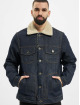 Urban Classics Denim Jacket Sherpa Lined blue
