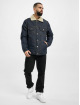 Urban Classics Denim Jacket Sherpa Lined blue