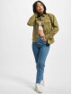 Urban Classics Denim Jacket Ladies Oversized Shirt khaki
