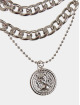 Urban Classics Diverse Short Layering Necklace sølv