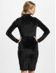 Urban Classics Dress Ladies Velvet Turtle Neck black