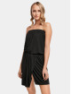 Urban Classics Dress Ladies Viscose Short Bandeau black