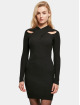 Urban Classics Dress Ladies Crossed Rib Knit black