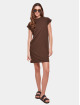 Urban Classics Dress Ladies Turtle Extended Shoulder Dress brown