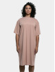 Urban Classics Dress Ladies Organic Long Oversized Tee brown