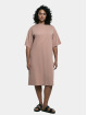 Urban Classics Dress Ladies Organic Long Oversized Tee brown