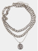 Urban Classics Gadget Short Layering Necklace argento