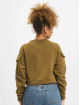 Urban Classics Gensre Short Worker Crewneck oliven