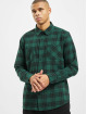Urban Classics Hemd Checked 7 Flanell grün