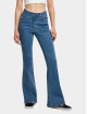 Urban Classics High Waist Jeans Ladies Organic High Waist Flared blau