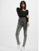 Urban Classics High Waisted Jeans Ladies High Waist Skinny black