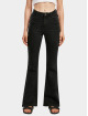 Urban Classics High Waisted Jeans Organic High Waist Flared Denim nero