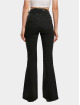 Urban Classics High Waisted Jeans Organic High Waist Flared Denim zwart