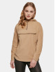 Urban Classics Hoody Ladies Polar Fleece Pull Over beige
