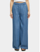 Urban Classics Jean large Ladies Light Denim Wide Leg Loose Fit bleu