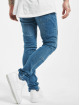 Urban Classics Jean skinny Slim Fit Biker bleu