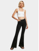 Urban Classics Jean taille haute Organic High Waist Flared Denim noir