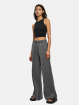 Urban Classics Jogging Ladies Heavy Terry Garment Dye Slit gris