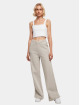 Urban Classics Jogging Ladies Heavy Terry Garment Dye Slit gris