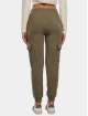 Urban Classics joggingbroek Ladies olijfgroen