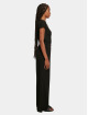 Urban Classics jumpsuit Ladies Rib Wid Leg zwart