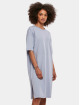 Urban Classics jurk Ladies Organic Oversized Slit Tee blauw