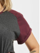 Urban Classics jurk Ladies Contrast Raglan grijs