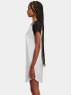 Urban Classics jurk Ladies Contrast Raglan wit