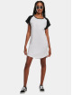 Urban Classics jurk Ladies Contrast Raglan wit