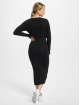 Urban Classics jurk Ladies Long Knit zwart