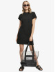 Urban Classics jurk Ladies Organic Cotton Cut On Sleeve zwart