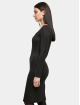 Urban Classics jurk Ladies Rib Squared Neckline zwart