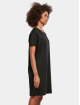 Urban Classics jurk Ladies Recycled Cotton Boxy Tee zwart