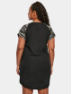 Urban Classics jurk Ladies Contrast Raglan zwart