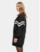 Urban Classics jurk Ladies Oversized College Sweat zwart