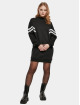 Urban Classics jurk Ladies Oversized College Sweat zwart