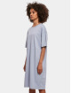 Urban Classics Kleid Ladies Organic Oversized Slit Tee blau