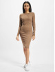 Urban Classics Kleid Ladies Rib khaki