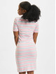 Urban Classics Kleid Stretch Stripe rosa