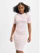 Urban Classics Kleid Stretch Stripe rosa