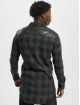 Urban Classics Koszule Side Zip Leather Shoulder Flanell czarny