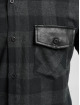 Urban Classics Koszule Side Zip Leather Shoulder Flanell czarny