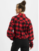 Urban Classics Koszule Ladies Short Oversized Check czarny