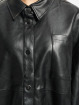 Urban Classics Koszule Ladies Faux Leather czarny