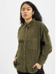 Urban Classics Koszule Ladies Corduroy Oversized oliwkowy