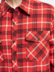 Urban Classics Kurtki przejściowe Plaid Quilted Shirt czerwony